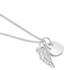 Heart With Angel Wing Pendant