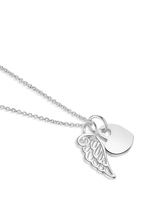 Heart With Angel Wing Pendant