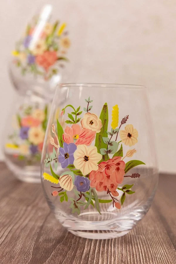 Heritage Stemless Wine Glass Set Of 4