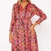 Indie Printed Midi Dress