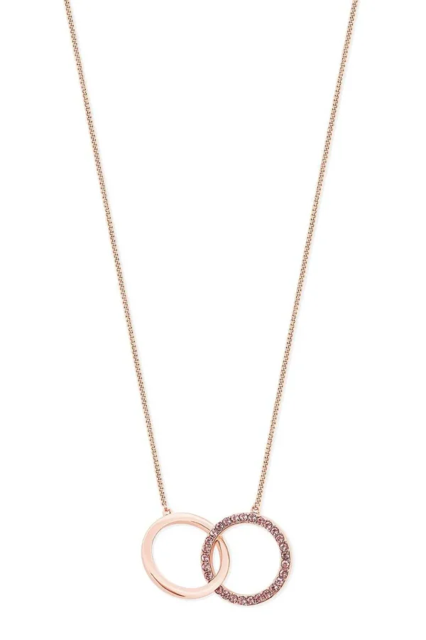 Infinity Rings Pendant In Rose Gold