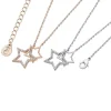 Interlocking Star Pendant In Rose Gold