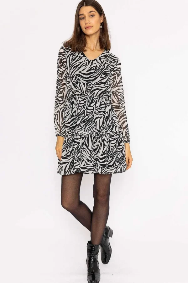 Jessie Dress In Zebra Print