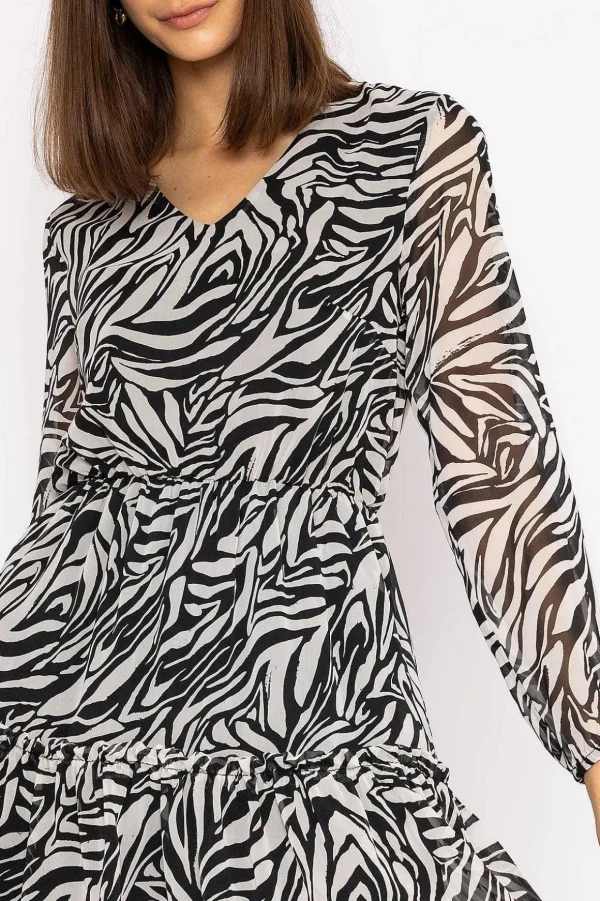 Jessie Dress In Zebra Print