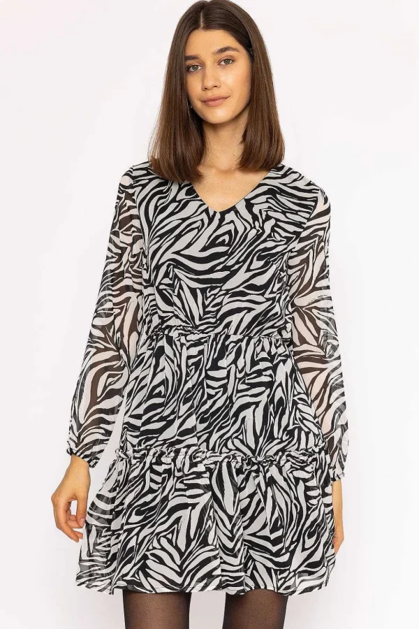 Jessie Dress In Zebra Print