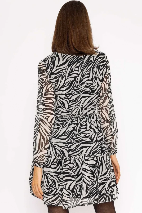 Jessie Dress In Zebra Print