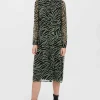 Kaya Shirt Dress In Green Print