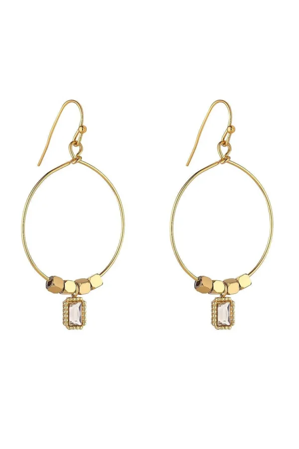 Keilani Clear Stone Earrings