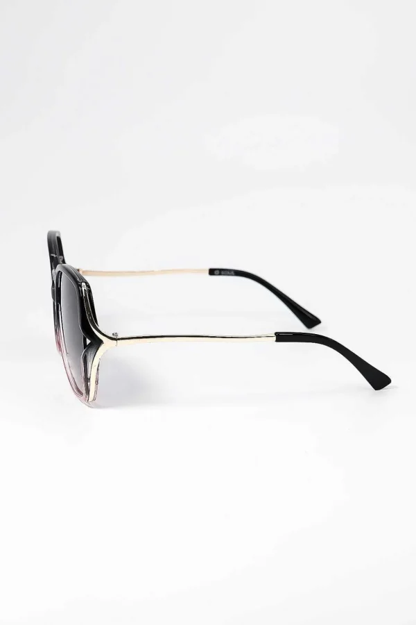 Large Square Sunglasses In Black