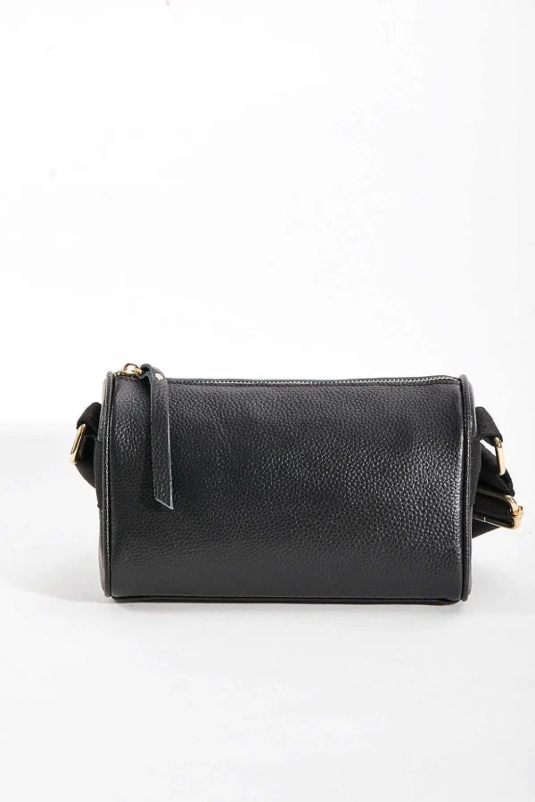 Leather Cross Body In Black