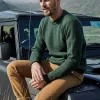 Men'S Roll Neck Sweater In Green