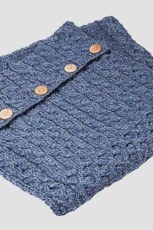 Merino Wool Throw In Denim