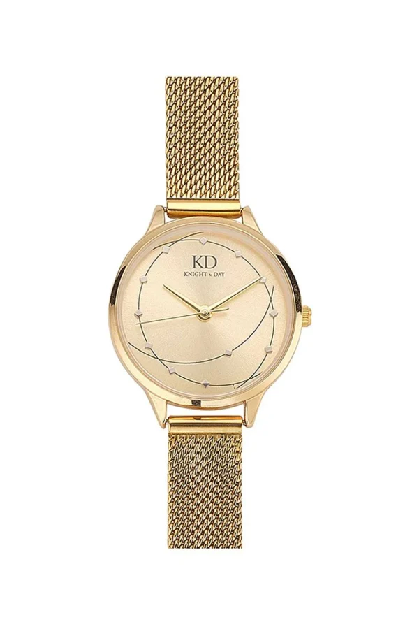 Milena Gold Mesh Band Watch