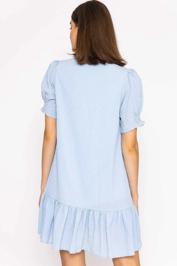 Mini Shift Dress In Blue