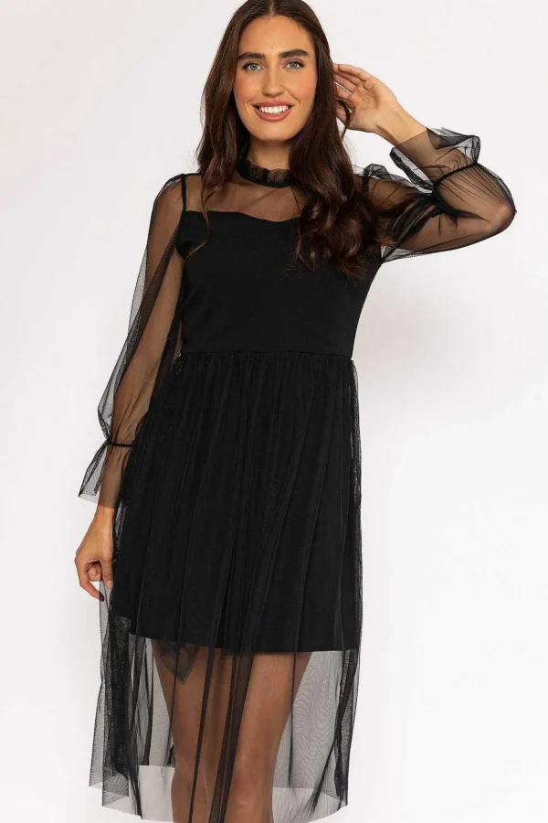 Minnie Midi Dress In Black