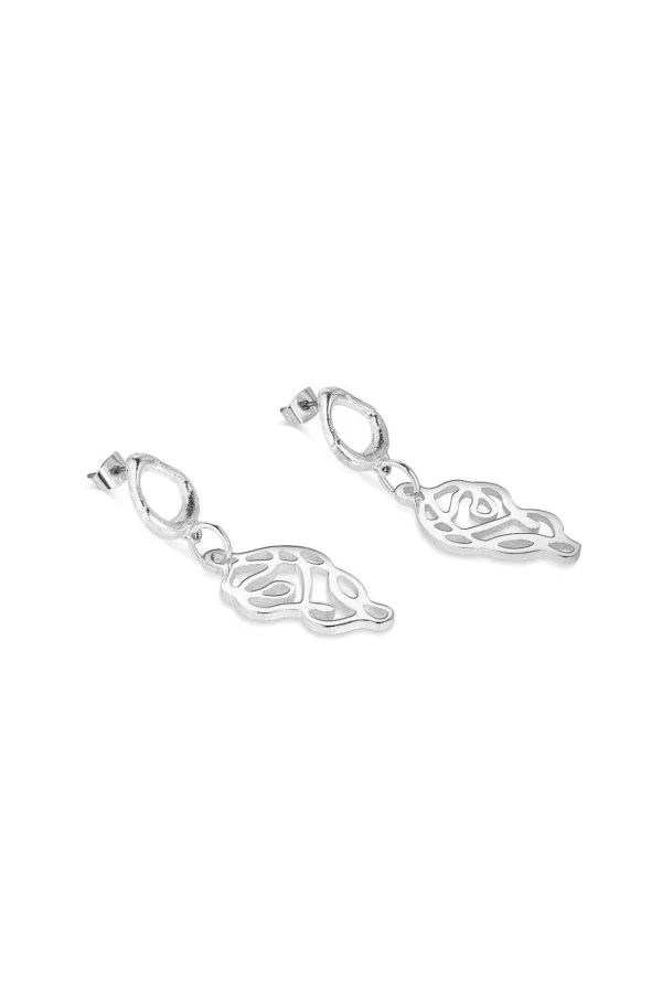 Molten Knot Drop Earrings