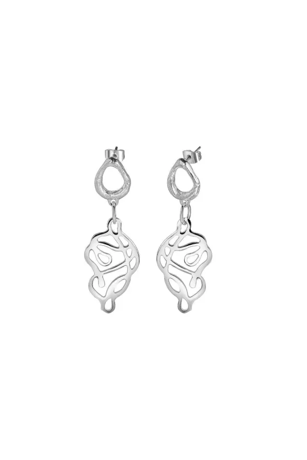 Molten Knot Drop Earrings