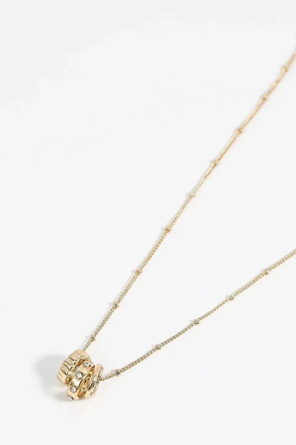 Multi Charm Gold Necklace