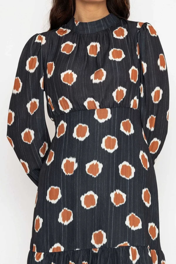 Nadia Mini Dress In Black Print