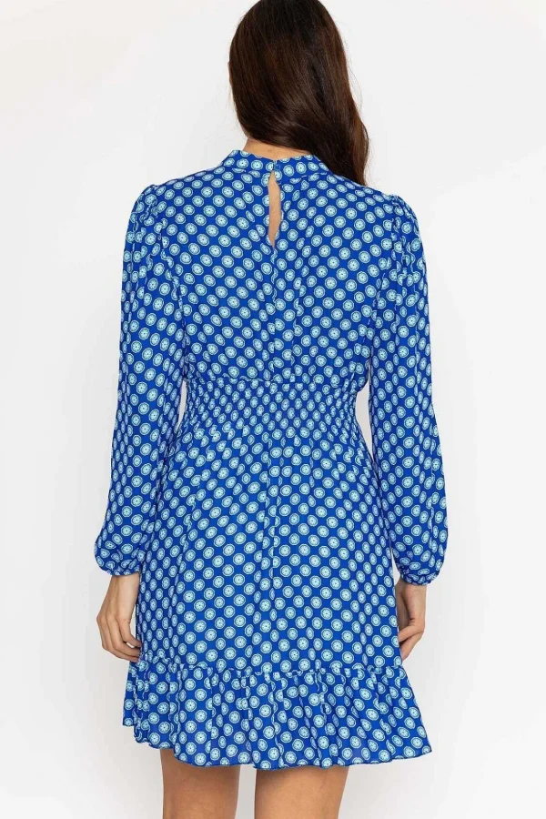 Nadia Mini Dress In Blue Print