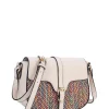 Omo Saddle Crossbody Bag In Cream