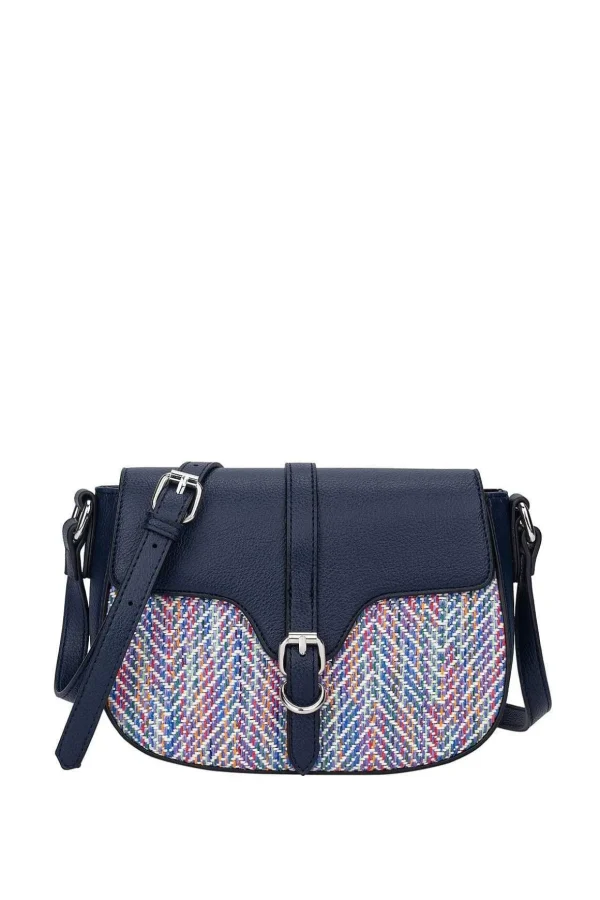 Omo Saddle Crossbody Bag In Navy