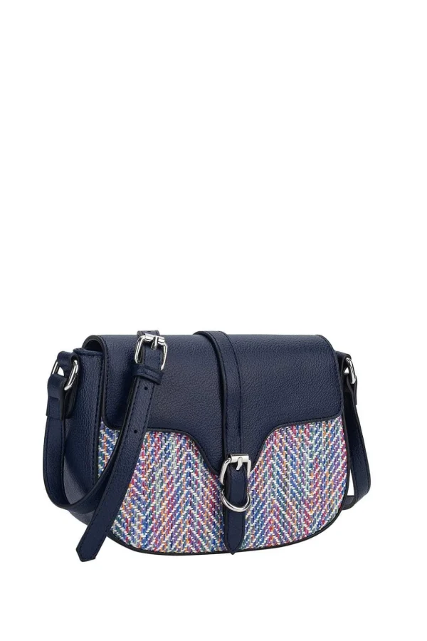 Omo Saddle Crossbody Bag In Navy