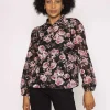 Organza Floral Blouse In Print