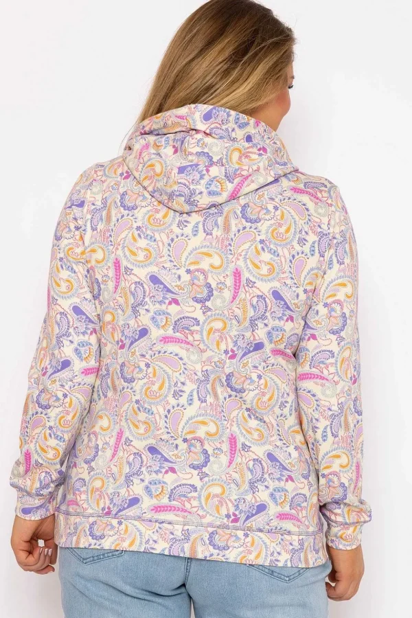 Paisley Print Hoodie In Multi