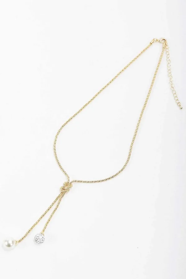 Pearl Lariat Necklace