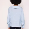 Peter Pan Blouse In Light Blue