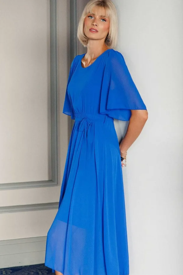 Philipa Blue Midi Dress