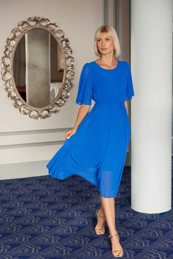 Philipa Blue Midi Dress