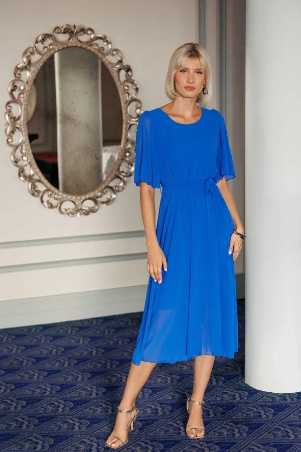 Philipa Blue Midi Dress