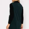 Pinafore Mini Dress In Green