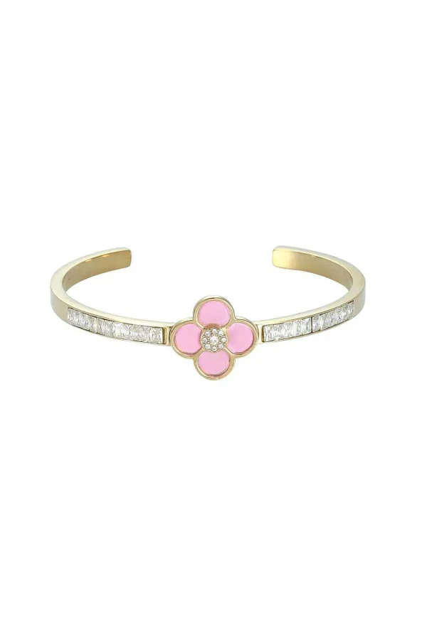 Pink Floral Bangle