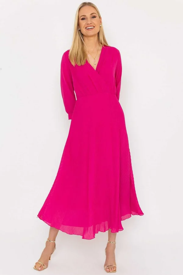 Pink Hannah Midi Dress