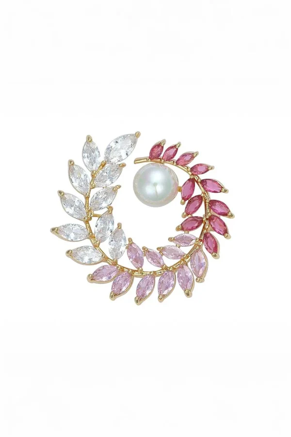 Pink Pearl Brooch