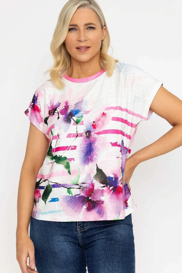 Pink Printed Jersey Top