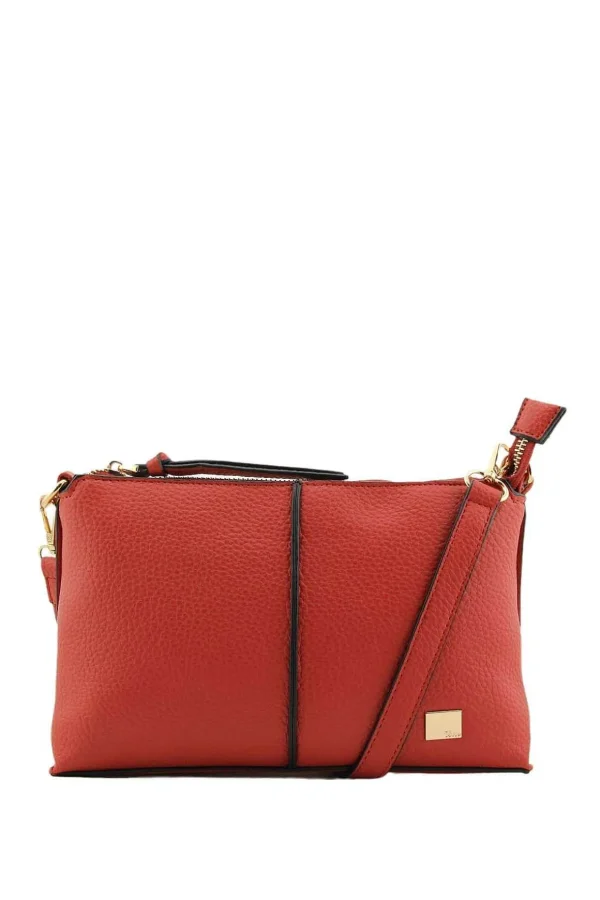 Pipa Crossbody Bag In Red