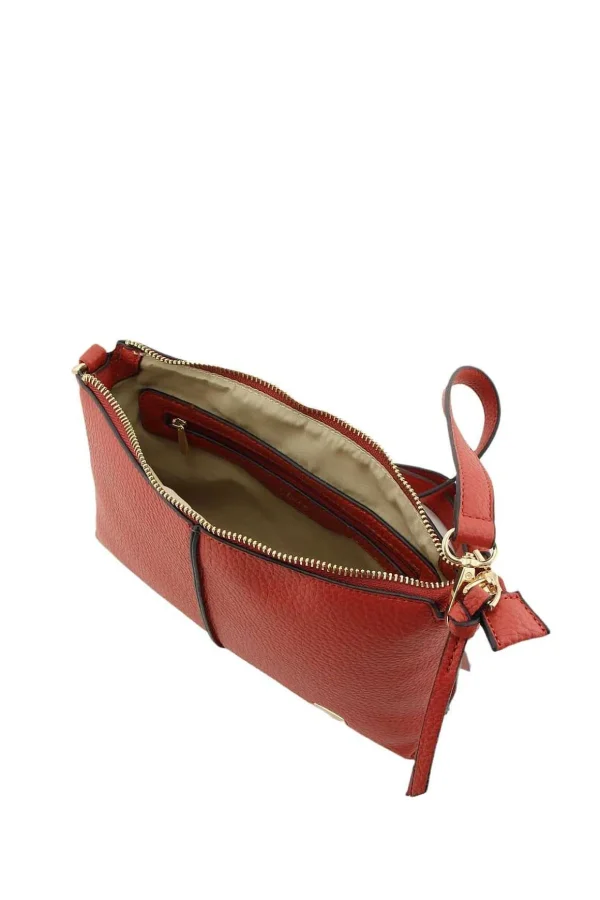 Pipa Crossbody Bag In Red