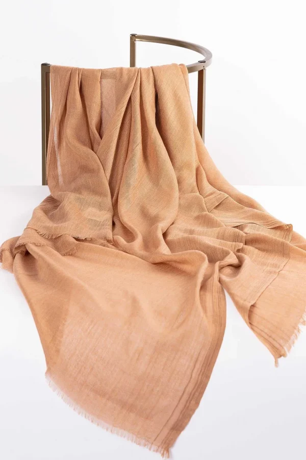 Plain Scarf In Camel