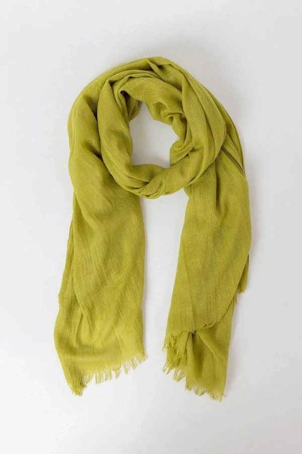 Plain Scarf In Lime