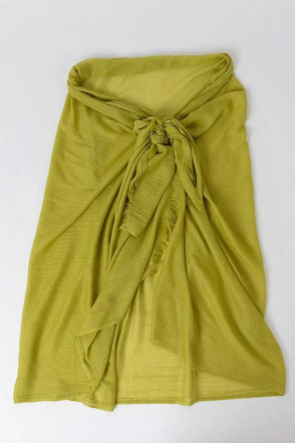 Plain Scarf In Lime