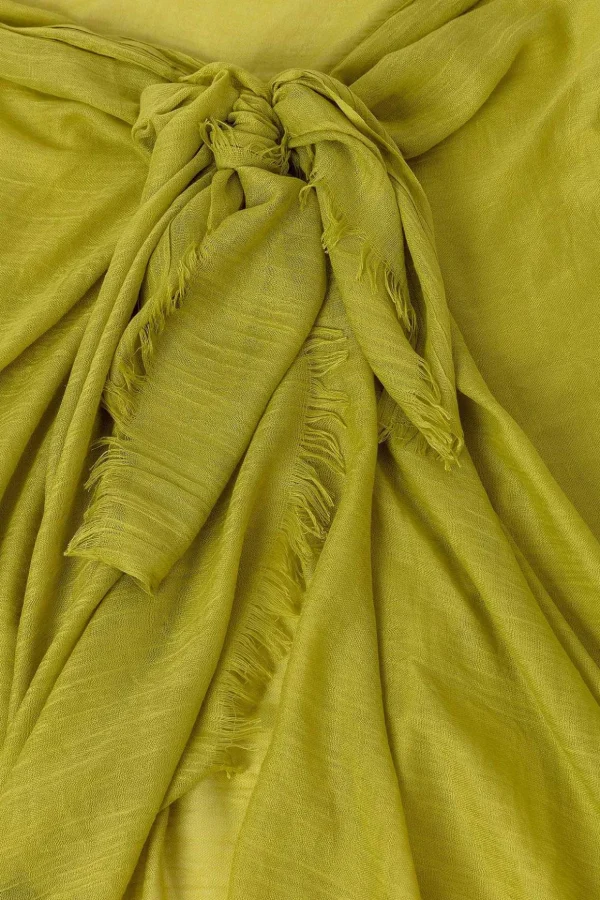 Plain Scarf In Lime