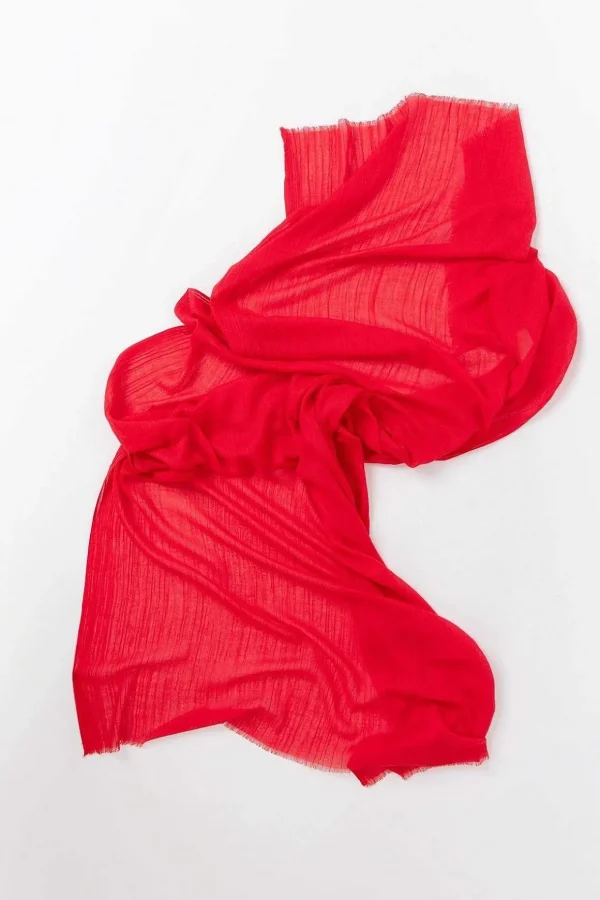 Plain Scarf In Red