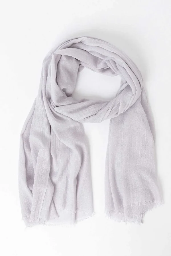 Plain Scarf In Silver