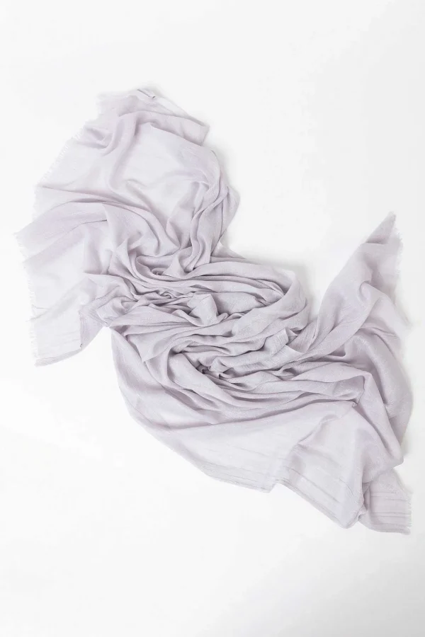 Plain Scarf In Silver