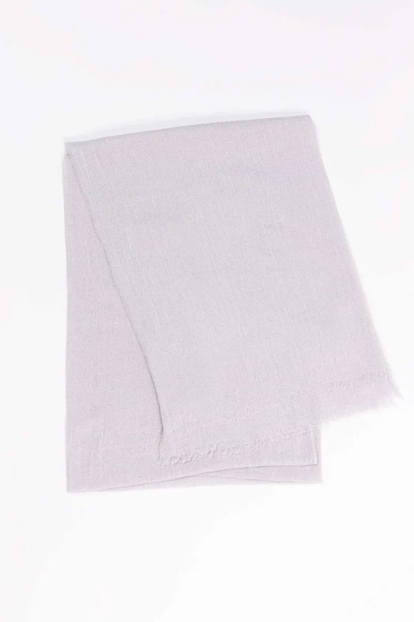 Plain Scarf In Silver