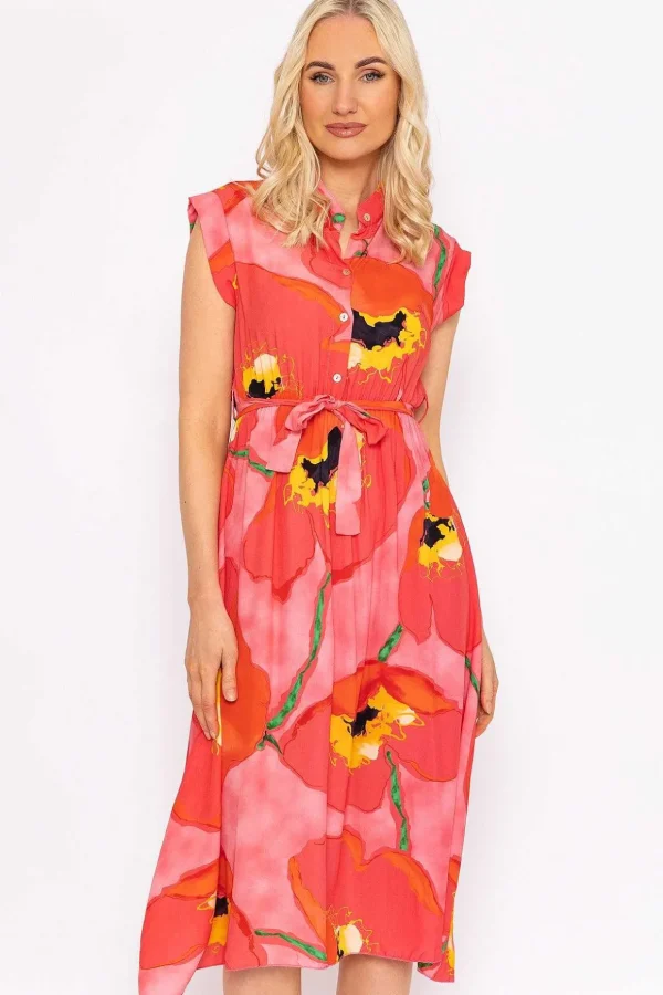 Poppy Floral Printed Midi Dress